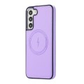 For Samsung Galaxy S23 5G Side Leather Magsafe Phone Case(Light Purple)