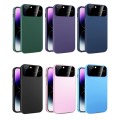 For iPhone 8 Plus/7 Plus Large Glass Window PC Phone Case with Integrated Lens Film(Dark Purple)