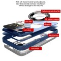 For iPhone 12 Pro Large Glass Window Magnetic Magsafe Phone Case with Lens Film(Black)