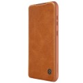 For Samsung Galaxy S23 FE 5G NILLKIN QIN Series Pro Sliding Camera Cover Design Leather Phone Case(B