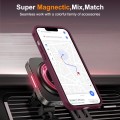For iPhone 14 Plus MagSafe Magnetic Phone Case(Wine Red)