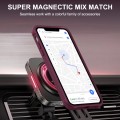 For iPhone 12 / 12 Pro MagSafe Magnetic Phone Case(Wine Red)