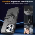 For iPhone 14 Pro MagSafe Magnetic Holder Phone Case(Black)