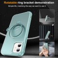 For iPhone 12 / 12 Pro MagSafe Magnetic Holder Phone Case(Lake Blue)