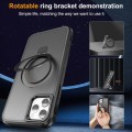 For iPhone 11 Pro Max MagSafe Magnetic Holder Phone Case(Black)