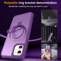 For iPhone 11 MagSafe Magnetic Holder Phone Case(Purple)