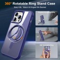 For iPhone 14 Pro MagSafe Magnetic Rotating Holder Phone Case(Klein Blue)