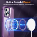 For iPhone 14 Pro MagSafe Magnetic Rotating Holder Phone Case(Purple)