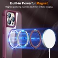 For iPhone 14 Pro Max MagSafe Magnetic Rotating Holder Phone Case(Wine Red)