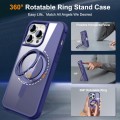 For iPhone 14 Pro Max MagSafe Magnetic Rotating Holder Phone Case(Klein Blue)