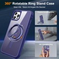 For iPhone 13 Pro Max / 12 Pro Max MagSafe Magnetic Rotating Holder Phone Case(Klein Blue)