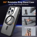 For iPhone 13 Pro MagSafe Magnetic Rotating Holder Phone Case(Black)