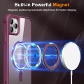 For iPhone 11 Pro Max MagSafe Magnetic Rotating Holder Phone Case(Wine Red)
