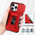 For iPhone 13 Pro Sliding Camshield Holder Phone Case(Red)