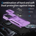 For iPhone 14 Pro Sliding Camshield Holder Phone Case(Purple)