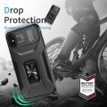 For iPhone XR Sliding Camshield Holder Phone Case(Black)