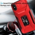 For iPhone XS Sliding Camshield Holder Phone Case(Red)