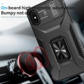 For iPhone XS Max Sliding Camshield Holder Phone Case(Black)