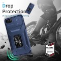 For iPhone 7 Sliding Camshield Holder Phone Case(Blue)