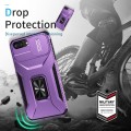 For iPhone 7 Plus Sliding Camshield Holder Phone Case(Purple)