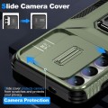 For Samsung Galaxy S24 5G Sliding Camshield Holder Phone Case(Alpine Green)