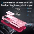 For Samsung Galaxy S24+ 5G Sliding Camshield Holder Phone Case(Pink + Rose Red)