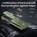 For Samsung Galaxy S24 Ultra 5G Sliding Camshield Holder Phone Case(Alpine Green)