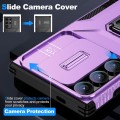 For Samsung Galaxy S24 Ultra 5G Sliding Camshield Holder Phone Case(Purple)