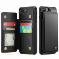 For iPhone 8 Plus / 7 Plus CaseMe C22 Card Slots Holder RFID Anti-theft Phone Case(Black)