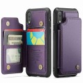 For iPhone XR CaseMe C22 Card Slots Holder RFID Anti-theft Phone Case(Purple)