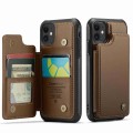 For iPhone 11 CaseMe C22 Card Slots Holder RFID Anti-theft Phone Case(Brown)