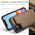 For iPhone 11 CaseMe C22 Card Slots Holder RFID Anti-theft Phone Case(Brown)