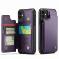 For iPhone 11 CaseMe C22 Card Slots Holder RFID Anti-theft Phone Case(Purple)