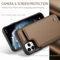 For iPhone 11 Pro CaseMe C22 Card Slots Holder RFID Anti-theft Phone Case(Brown)