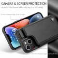 For iPhone 14 Plus CaseMe C22 Card Slots Holder RFID Anti-theft Phone Case(Black)