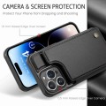 For iPhone 14 Pro CaseMe C22 Card Slots Holder RFID Anti-theft Phone Case(Black)