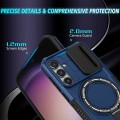 For Samsung Galaxy S23 FE 5G Sliding Camshield Magsafe Holder TPU Hybrid PC Phone Case(Royal Blue)