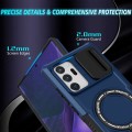 For Samsung Galaxy Note20 Ultra Sliding Camshield Magsafe Holder TPU Hybrid PC Phone Case(Royal Blue