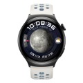 For Huawei Watch 4 Two Color Round Hole Silicone Watch Band(Mineral Water Ash)