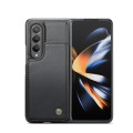 For Samsung Galaxy Z Fold4 5G CaseMe C22 PC+TPU Business Style RFID Anti-theft Leather Phone Case(Bl