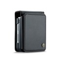 For Samsung Galaxy Z Flip3 5G CaseMe C22 PC+TPU Business Style RFID Anti-theft Leather Phone Case(Bl