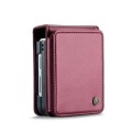 For Samsung Galaxy Z Flip3 5G CaseMe C22 PC+TPU Business Style RFID Anti-theft Leather Phone Case(Wi
