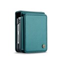 For Samsung Galaxy Z Flip3 5G CaseMe C22 PC+TPU Business Style RFID Anti-theft Leather Phone Case(Bl