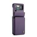 For Samsung Galaxy Z Flip3 5G CaseMe C22 PC+TPU Business Style RFID Anti-theft Leather Phone Case(Pu