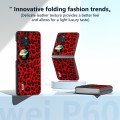 For Huawei Pocket 2 ABEEL Black Edge Leopard Phone Case(Red Leopard)