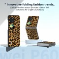 For Huawei Pocket 2 ABEEL Black Edge Leopard Phone Case(Golden Leopard)