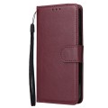 For Xiaomi 13T / 13T Pro 3-Card Slots Multifunctional Leather Phone Case(Wine Red)