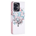 For Honor 100 Colored Drawing Pattern Leather Phone Case(Tree)