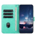 For Samsung Galaxy S23 FE Tree Birds Embossed Pattern Leather Phone Case(Green)