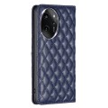 For Honor 100 Pro Diamond Lattice Magnetic Leather Flip Phone Case(Blue)
